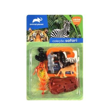 Imagem de Safari Animais de Brinquedo Coleção Mundo Animal Pack 3 a 10CM - EBN K