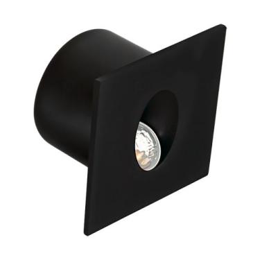 Imagem de Balizador de Embutir Solo Piso Plus Quadrado Preto Led 3W 3000K Bivolt
