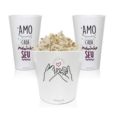 Imagem de Kit Pipoca Personalizado Pedacinho - Para Dia Dos Namorados - Krystalo