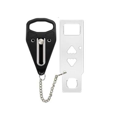 Imagem de Trava de Segurança Portátil para Porta | Fechadura Extra para Hotel, Airbnb e Viagem | Instalação Rápida e Sem Ferramentas