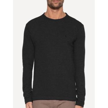 Imagem de Moletom Reserva Masculino Moletinho Careca Logo Preto Mescla, L/G