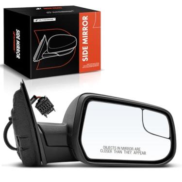 Imagem de A-Premium Espelho retrovisor lateral do passageiro - compatível com Chevrolet Equinox 2012-2014 - Não aquecido manual dobrável textura preta espelho retrovisor externo com detecção de ponto cego -