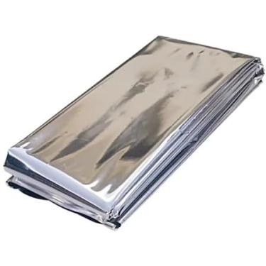 Imagem de Cobertor Manta Térmica Aluminizada Resgate, Emergência E Camping - Kit Com 3 Unidades