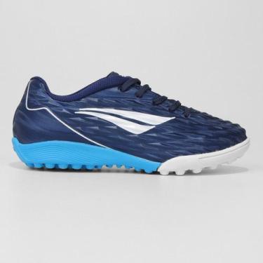 Imagem de Chuteira Society Juvenil Penalty Se7e XXI, Marinho, Branco, 29