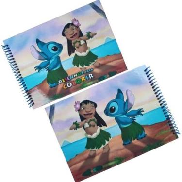 Imagem de Livro de Colorir STITCH Capa Dura 40 Desenhos Frente e Verso - B.B.B, 