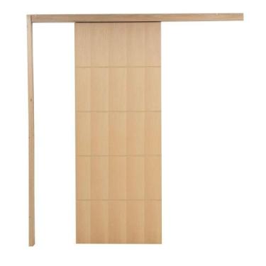 Imagem de Porta De Correr P- Verniz Frisada F03 210x100 - Vanin