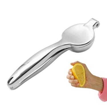 Imagem de Espremedor De Limão - Prensador de Fruta em Aço Inoxidável | Prensa de Suco Portátil e Manual para Extração de Vegetais Limonada Coquetéis em Cozinha Festas Ar Livre Praia e Acampamento