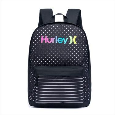 Imagem de Mochila Hurley Feminina Escolar Reforçada