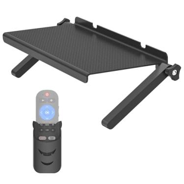 Imagem de Prateleira superior ajustável para TV de 33 cm de largura, suporte de prateleira superior de tela, suporte de montagem superior de prateleira de TV para dispositivos de streaming, caixa de cabo,