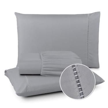 Imagem de Conjunto De Roupa De Cama 400 Linhas Simples Duplo Queen King(Cinza,Solteiro)