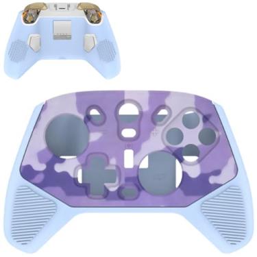 Imagem de Ferbao Capa de silicone para controle GameSir Cyclone 2, capa protetora macia à prova de choque para GameSir Cyclone 2 (azul)