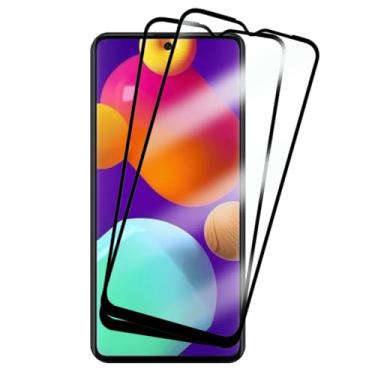 Imagem de 2 Películas de Vidro Temperado 3D Full Cover para Samsung Galaxy M62, Proteção Total da Tela, Anti-impacto, 9H, Transparente