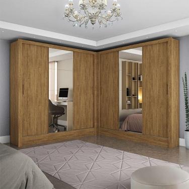 Imagem de Closet Casal Duplo Dubai 6 Portas Plus 6 Gavetas Cinamomo