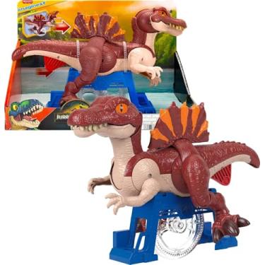 Imagem de Imaginext Jurassic World Dinossauro de Brinquedo Rebirth Spinosaurus Corredor para crianças a partir de 3 anos