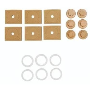 Imagem de Kit de Fixação e Vedação (sem parafuso) Lux Telhas Marfim 20 Unidades