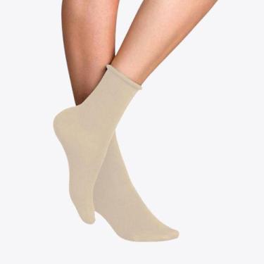 Imagem de Kit 2 Meias Lupo Feminina Sem Punho Cano Médio 04421-003-102, Sortidos