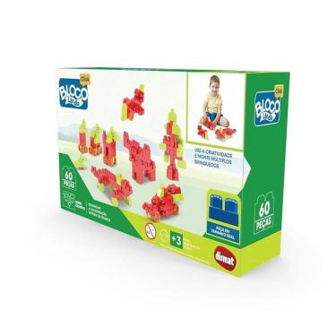 Imagem de Mais Blocos Blocolândia Click 60 Peças - Dismat