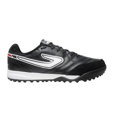 Imagem de Chuteira de Society Topper Maestro Club V Original, Preto, Vermelho, 4