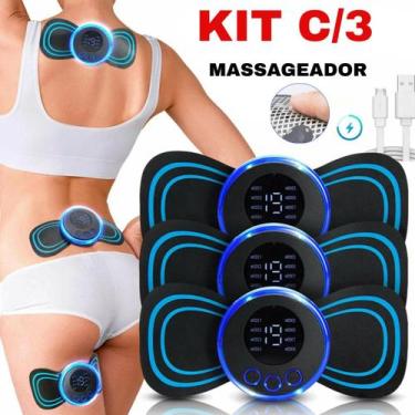 Imagem de Kit Massageador 3 Unidades USB: Conforto e Alívio Muscular com USB - L