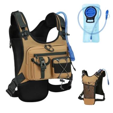 Imagem de Criuage Mochila De Hidratação Para Corrida Patenteada Original Dos Eua, Mochila Leve Para O Peito Com Bolsa De Bexiga De Água De 2,0 L, Mochila Para Caminhadas, Corrida, Ciclismo, Maratona Para Mulh