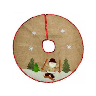 Imagem de Saia para Árvore de Natal Decorada Papai Noel 60cm - Rio Master - Riom