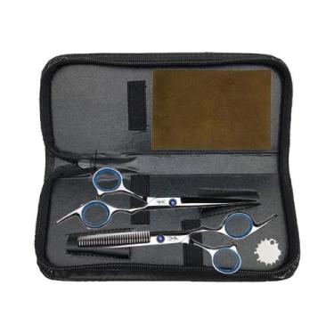 Imagem de Tesoura De Corte De Cabelo Profissional De 6 Polegadas, 440C, Para Bar
