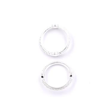 Imagem de Malahill Anéis para fabricação de joias de excelente qualidade, 50 peças, 8 mm, prata