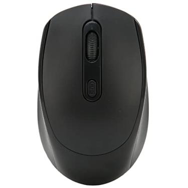 Imagem de Dioche Mouse Ergonômico Sem Fio 2.4g Com Chaves Silenciosas e Bateria Recarregável de 500mAh, DPI Ajustável para Ratos de Computador e Laptop, Preto (Preto)
