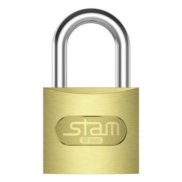 Imagem de Cadeado Zamac Latonado E-Coat Stam 40mm