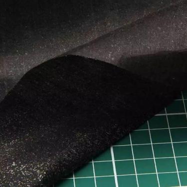 Imagem de Entretela Termocolante Eduval Fina 20g com Cola Cor Branca e Preta par