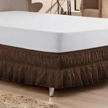 Imagem de Saia Para Colchão Box Cama TODOS TAM  Microfibra 2 Elásticos - Angel D