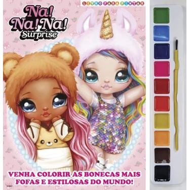 Imagem de Livro para Colorir Na Na Na Surprise com Aquarela