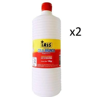 Imagem de Kit Cola Branca Escolar a base de PVA 1000Gr- Iris- 2 Tubos - Lynx pro