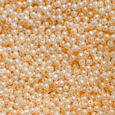 Imagem de PÉROLA DE ABS LISA Nº 03 20G PEROLA 3MM - LADEIRA BIJUTERIAS, Laranja 