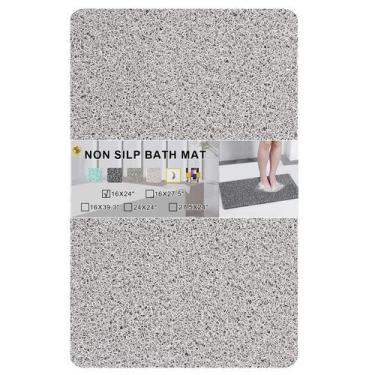 Imagem de Tapete de banheira antiderrapante Rzoysia com 0,6 cm de espessura, cin