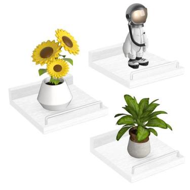 Imagem de Prateleira flutuante RYOFOBETTO Small Farmhouse de 6 x 6 polegadas, co