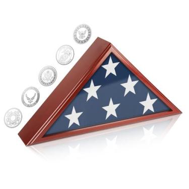 Imagem de Vitrine de bandeira SHTALHST para bandeira funerária 9,5 x 5 pés