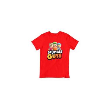 Imagem de Camiseta Stumble Guys Gamer para crianças e adultos 100% algodão - Lig
