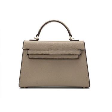 Imagem de Bolsa feminina MYSNKU, mini sacola de couro com alça superior, cinza