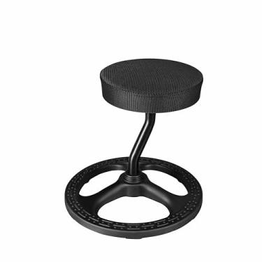 Imagem de beyond SMART Fitness Seat, ADHD Chair Stool for Stability, Balance, Yoga, Ergonomic Stool for Wellness, Active Sitting with Non-Slip Base and Washable Seat Cover-Black