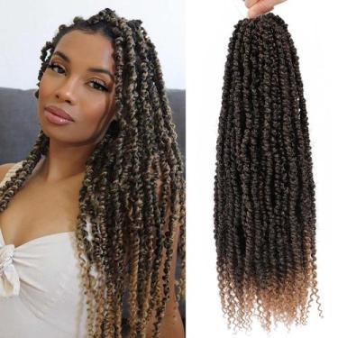 Imagem de Passion Twist Crochet Hair BEFUNNY 18 cm, 6 pacotes para mulheres
