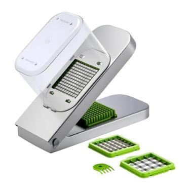 Imagem de predolo Picador de legumes, ferramenta prática de cozinha, ralador de queijo, processador, picador de legumes para frutas, cenouras, gengibre, tomate, batatas