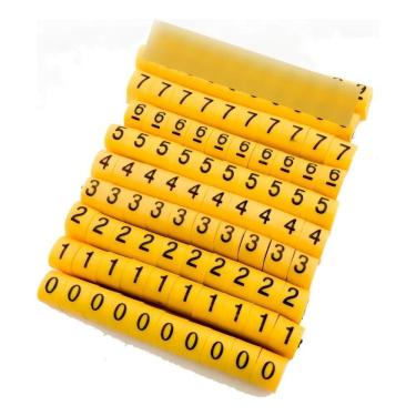 Imagem de 2X Identificador Marcador Fios Cabos Anilhas 1000Pcs - Jng 0