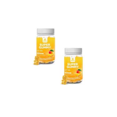 Imagem de Kit 2 Supper Gummy Vit. D3 Sabor Manga 2x30 gomas Desincha-Unissex