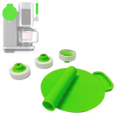 Imagem de Tampa de vedação para máquina de sorvete Ninja NC701 NC700 Swirl Conjunto de 5 peças, verde/rosa (verde)