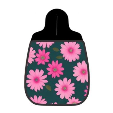 Imagem de Lixeira De Carro Organizador Lixinhocar Arte Flores Rosas Fundo Escuro