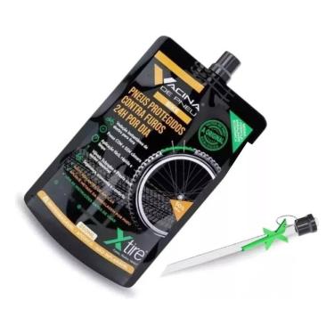 Imagem de 2X Vacina De Pneu Para Bike Pouch 350Ml Selante Tubeless X-T