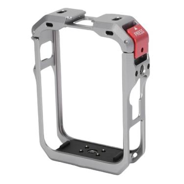 Imagem de Dpofirs Gaiola de Expansão da Câmera para 360 Panorâmica, Gaiola de Estrutura de Proteção de Câmera de Metal Com Sapato Frio e Rosca de Parafuso de 1/4in para Luzes Fotográficas de (Cinza)