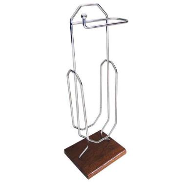 Imagem de Papeleira Steel Wood Cromado DULER449