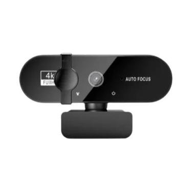 Imagem de Webcam Mini 4K 1080P Full HD 2K Com Microfone, Câmera USB Com Foco Aut